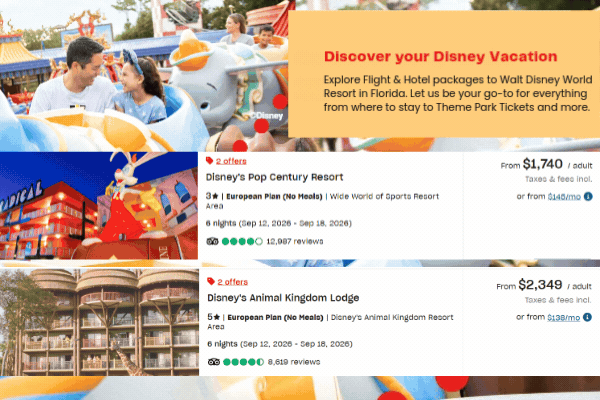 Disney Flight & Hotel Deal
