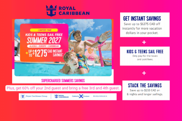 Royal Caribbean Kids & Teens Sail Free Summer 2027 Deal