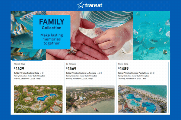 Transat Family Collection Deal