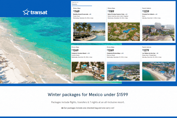 Transat Mexico Winter Deal