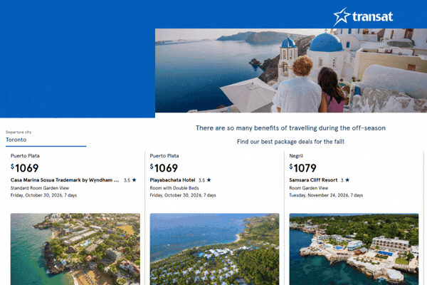 Transat Winter & Fall Deal